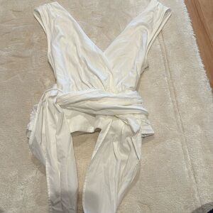 Anthropology top with tie at waist.